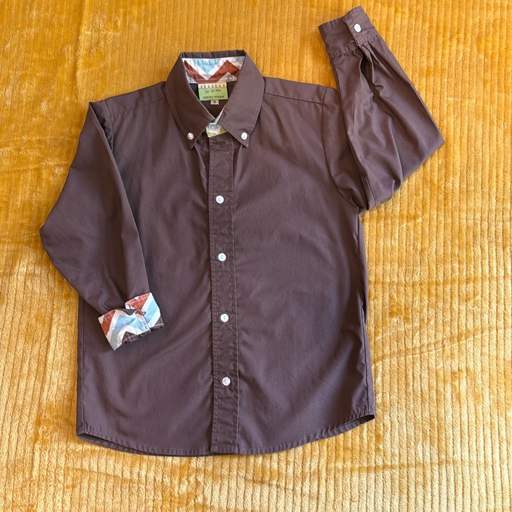 Le’Za Me boys long sleeve dress shirt